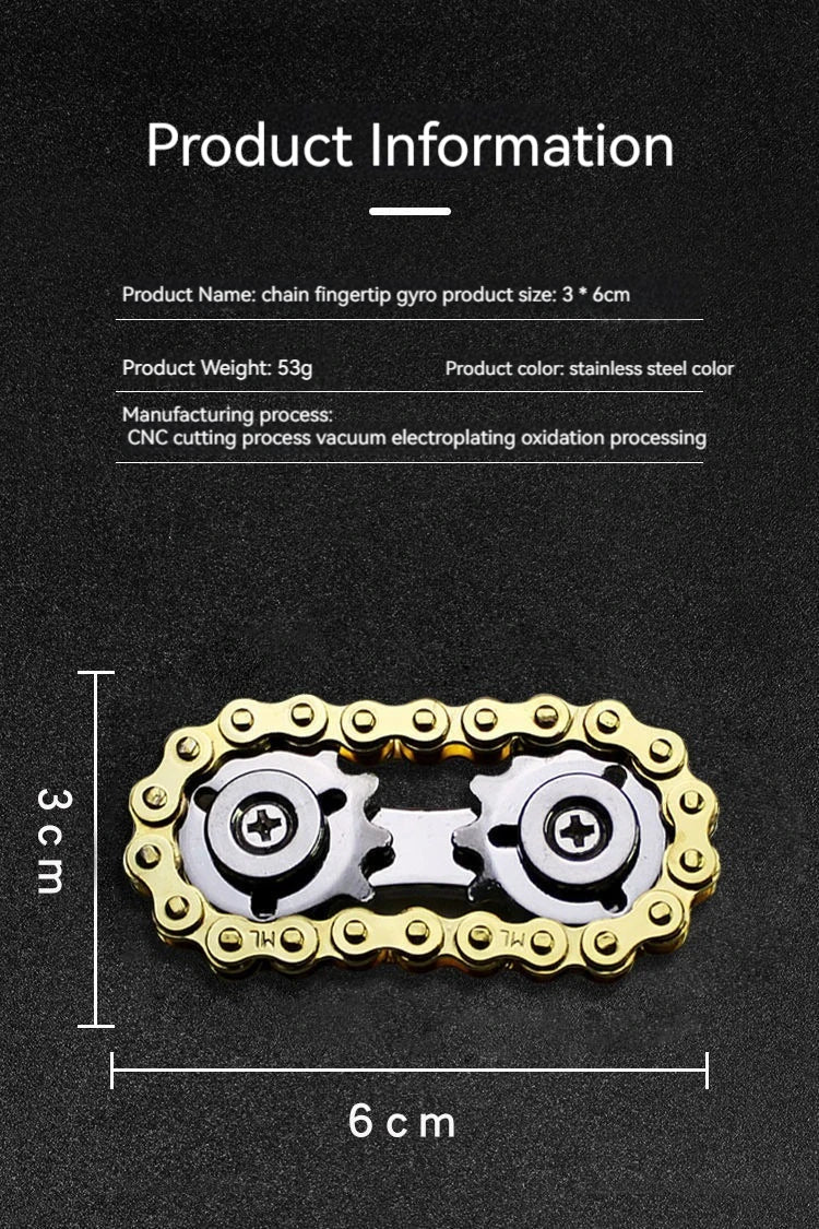 New Sprockets Flywheel Fingertip Gyro Fidget Spinner