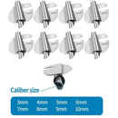 1/4/8pcs Stainless Steel Sewing Rolled Hemmer Foot 3mm-10mm
