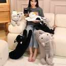30/50/70cm Lying Posture Cat Plush Throw Pillow