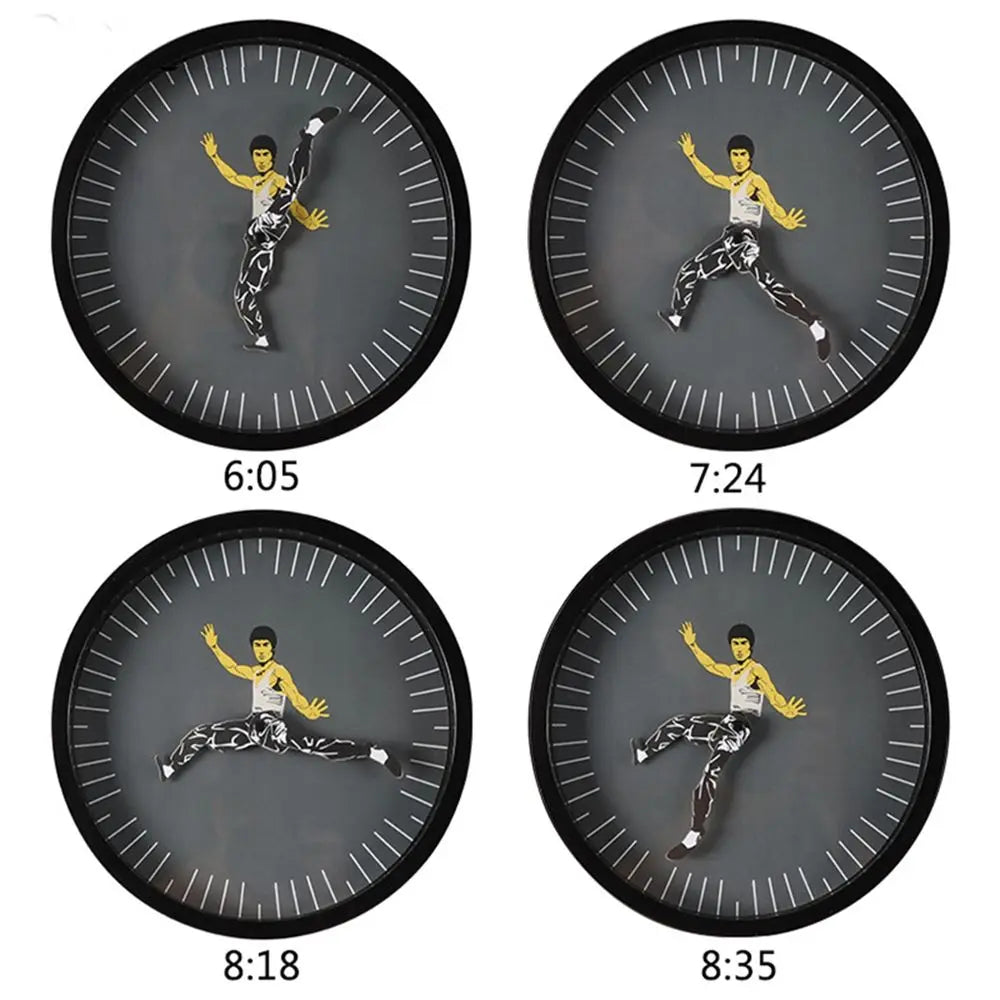 Kung Fu Wall Clock