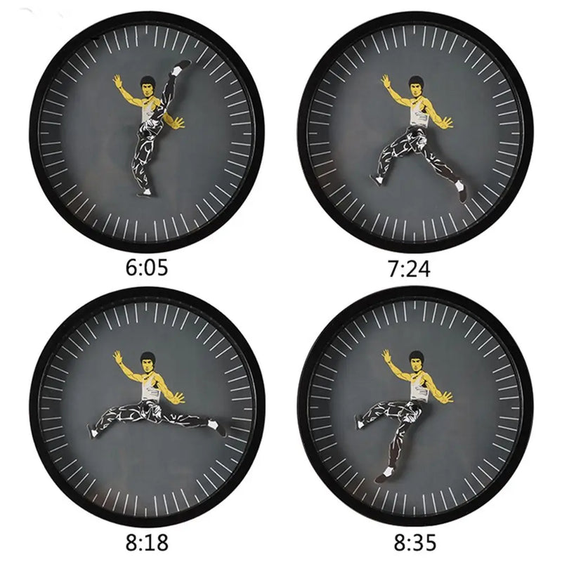 Kung Fu Wall Clock