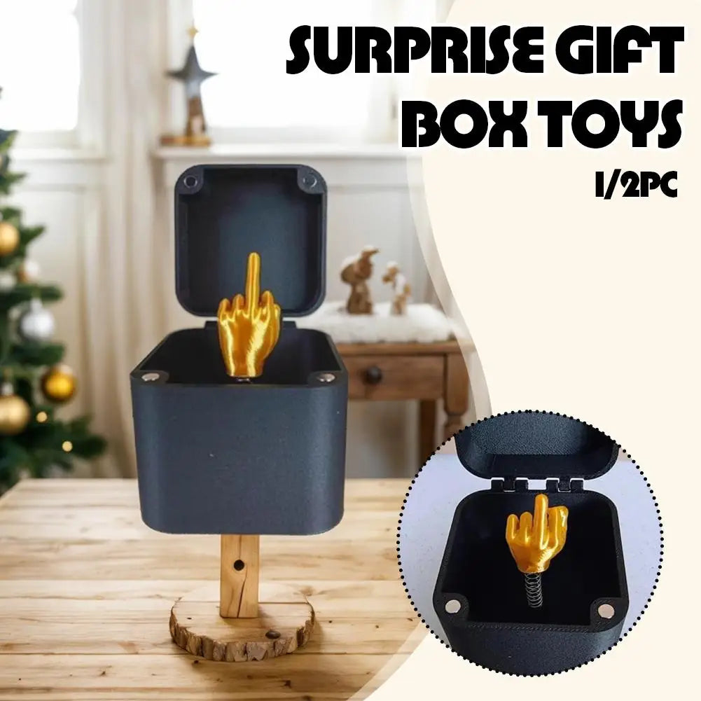 Middle Finger In A Box Funny Surprise Gift Box