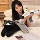 30/50/70cm Lying Posture Cat Plush Throw Pillow