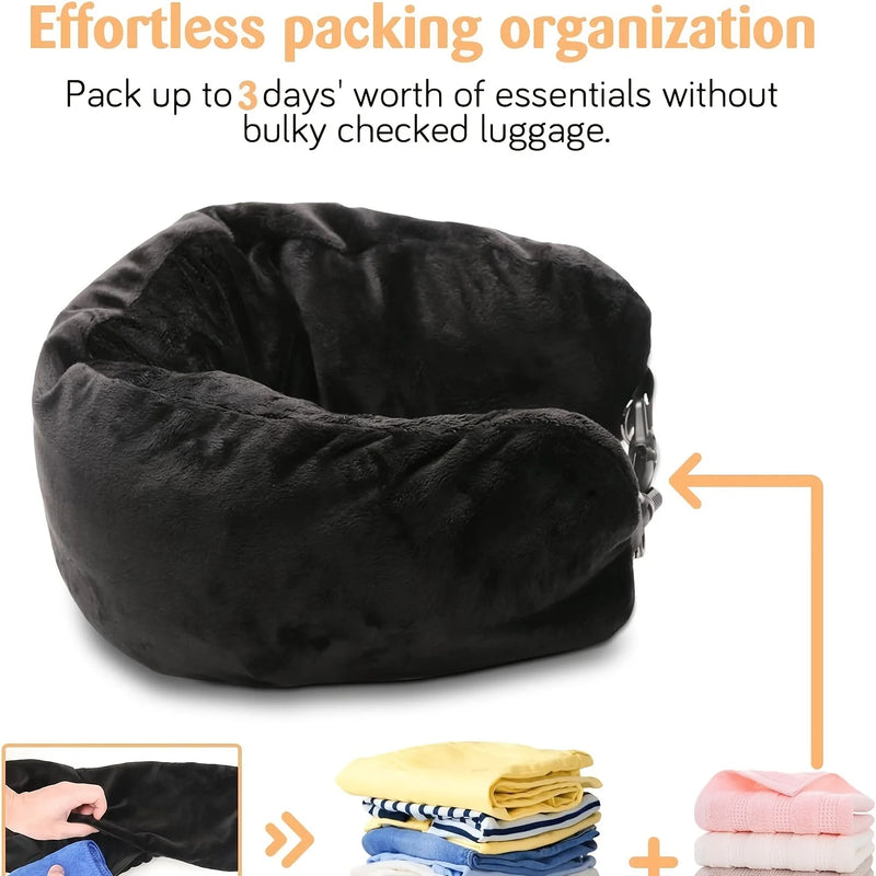 Travel Pillow Can Store Clothes