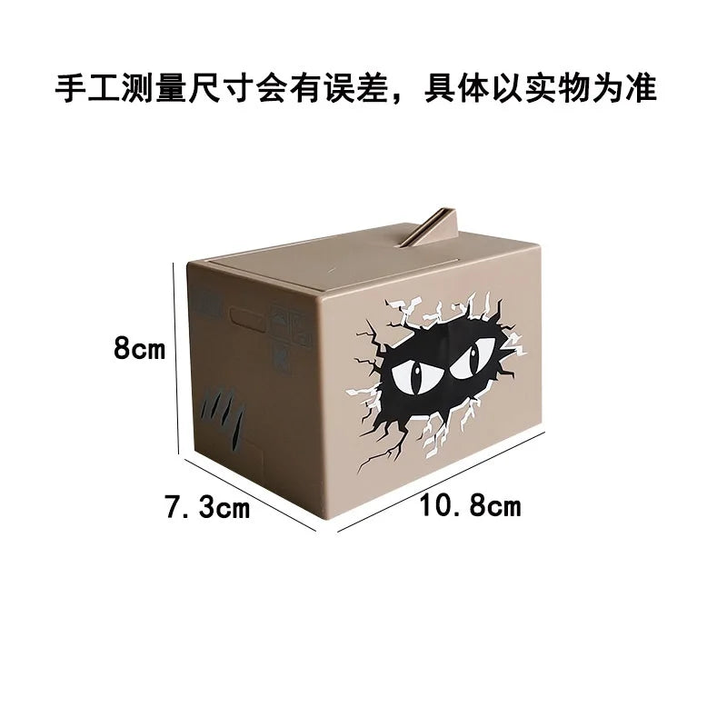 Anime Themed Halloween Cat Hand Piggy Bank