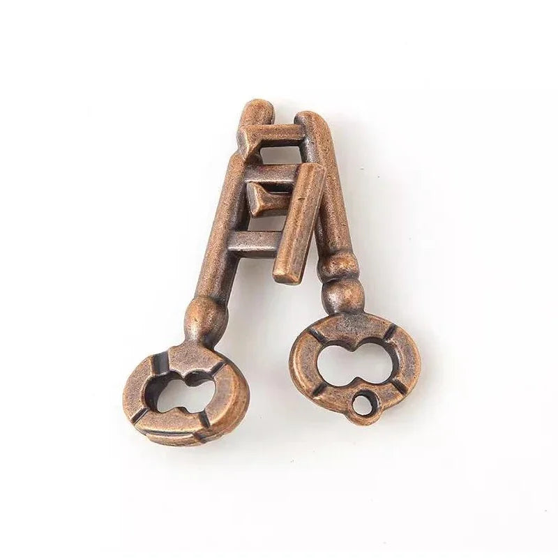 Key Lock Puzzles IQ Brain Teaser Toy For Adults Kids