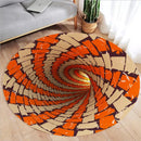 3D Vortex Optical Illusion Rugs