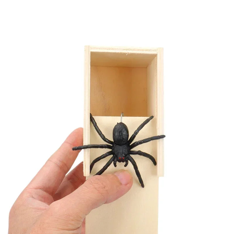 Spider Funny Scare Wooden Hidden Box Prank