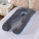 U Shaped Soft Fleece Pregnant Pillow