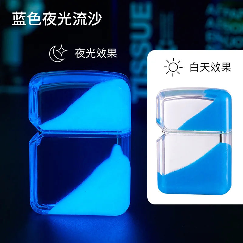 Cool Glowing Liquid Sand Lighter