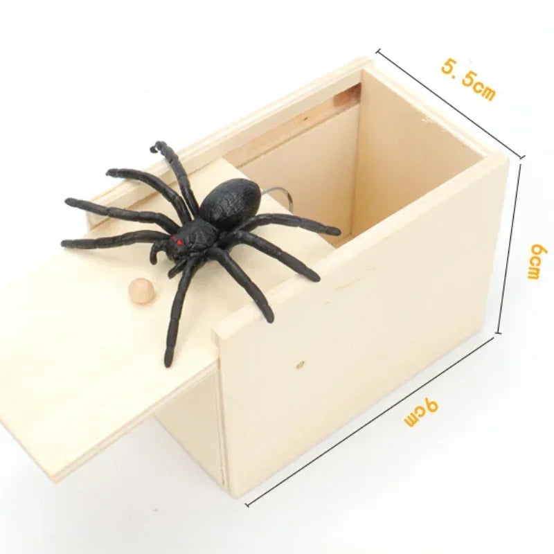 Spider Funny Scare Wooden Hidden Box Prank