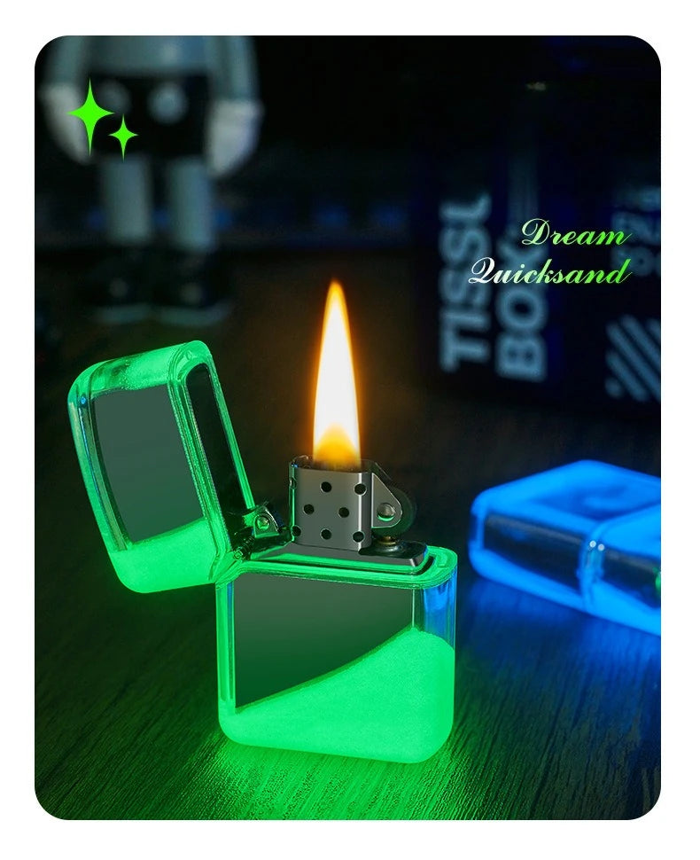 Cool Glowing Liquid Sand Lighter