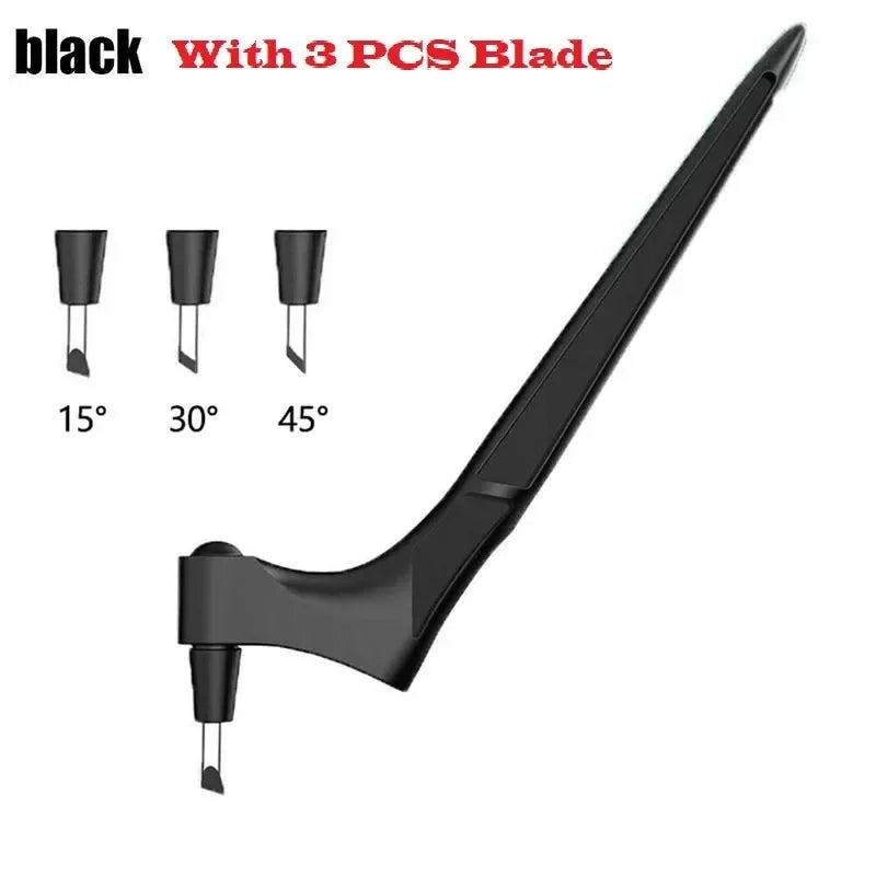 1Pc Craft Cutting Tools 3Pcs 360-Degree Rotating Carbon Steel Replacement Blade