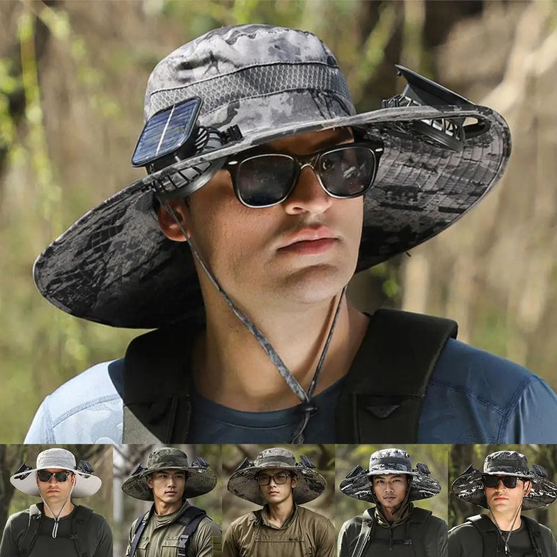 Solar Fan Outdoor Fishing Hat