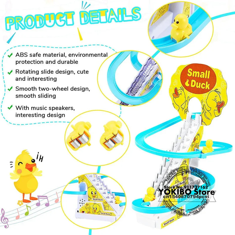 Baby Toys Electric Duck Track Slide Toys