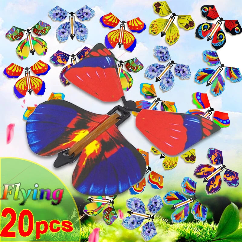 Magic Flying Butterflies Wind Up Toy