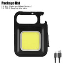 Mini Led Flashlight Rechargeable Keychain Light