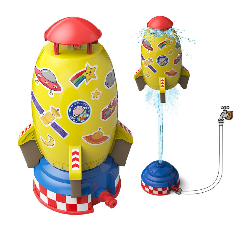 Flying JET Rocket Fountain Sprinkler Splashing Water Toy