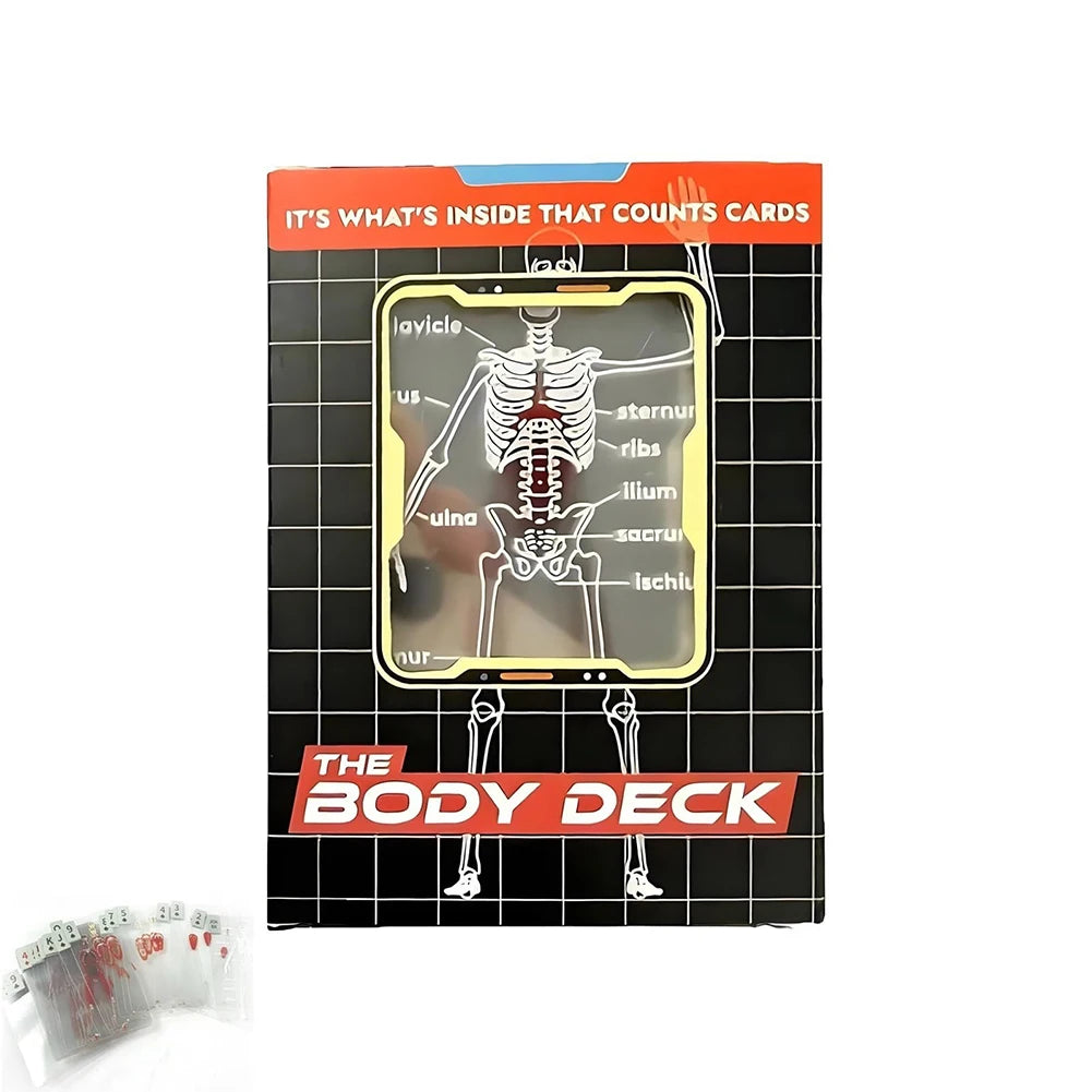 1-3PCS Human Anatomy Poker Cards