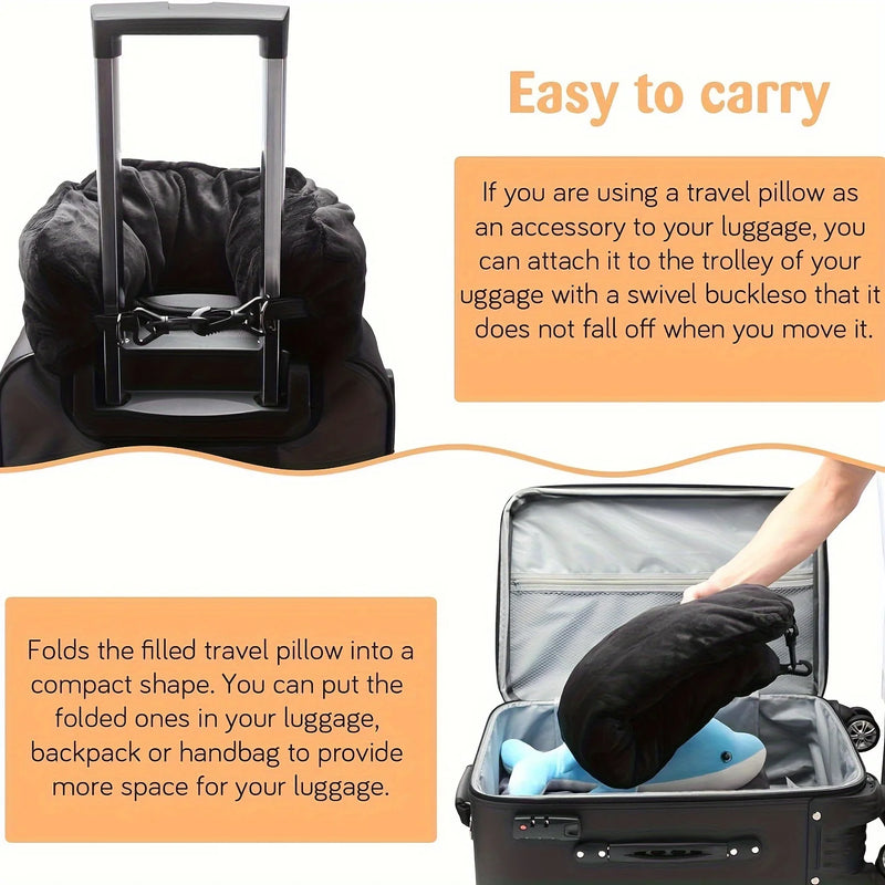 Travel Pillow Can Store Clothes