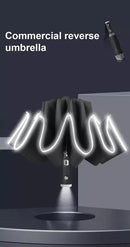 LED Umbrella Male Fully Automatic Reverse Umbrella