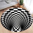 3D Vortex Optical Illusion Rugs