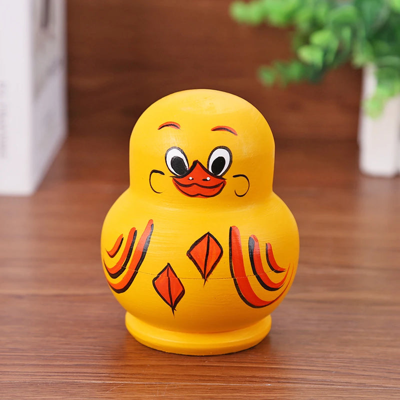 10 Layers Handmade Hand-painted Arts Crafts Yellow Duck