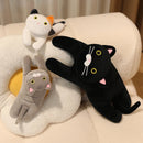 30/50/70cm Lying Posture Cat Plush Throw Pillow