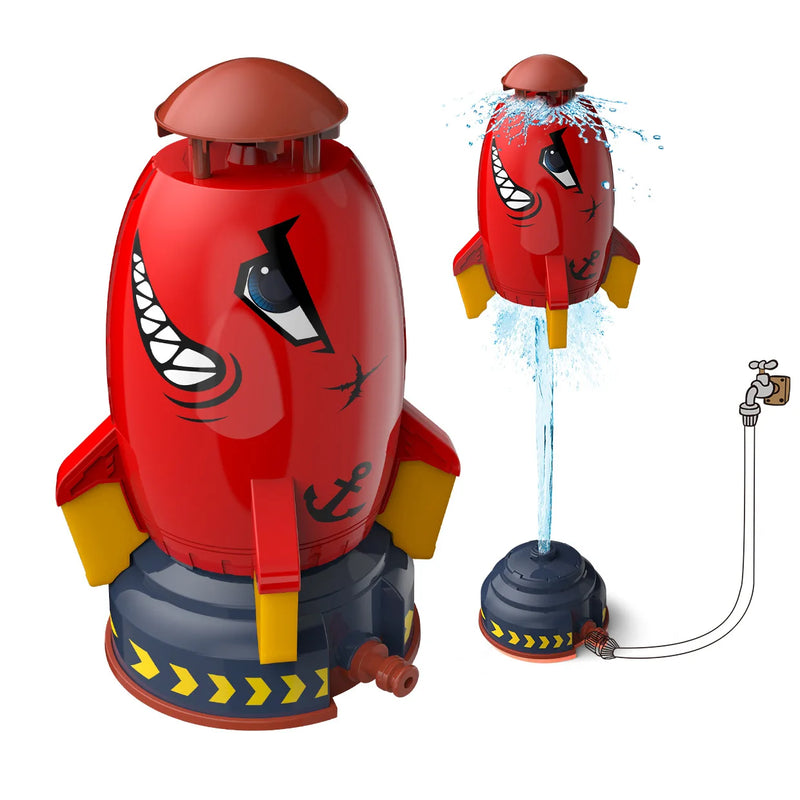 Flying JET Rocket Fountain Sprinkler Splashing Water Toy