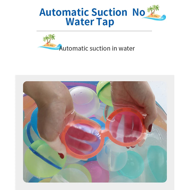 Reusable Water Balloons Magnetic Quick