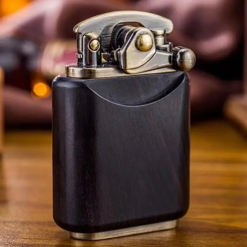 Rosewood Wooden Zorro Rocker Kerosene Lighter