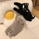 30/50/70cm Lying Posture Cat Plush Throw Pillow