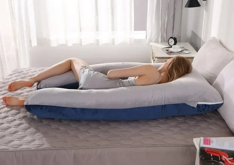 U Shaped Soft Fleece Pregnant Pillow