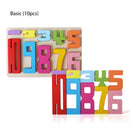 Wooden educational digital blocks, creative puzzles, stacking toys