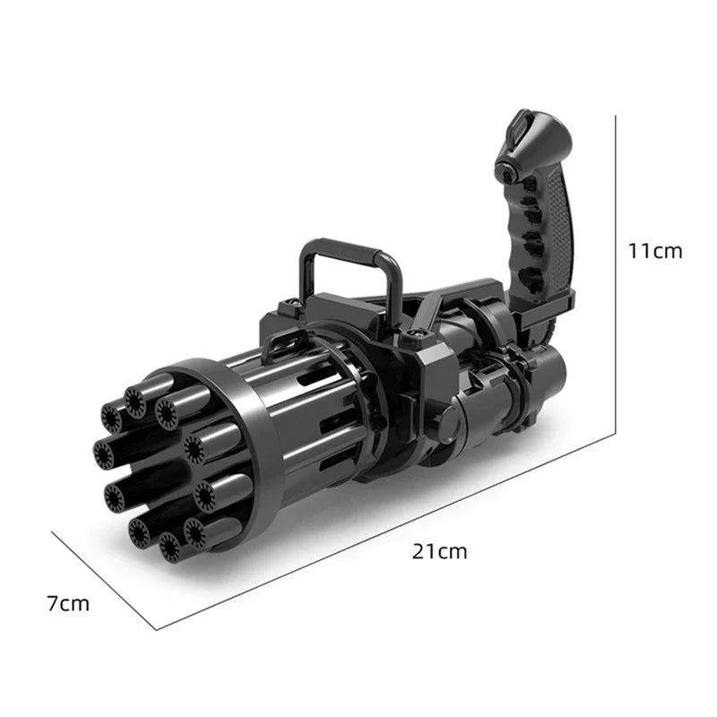 10 Hole Electric Gatling Bubble Gun for Children