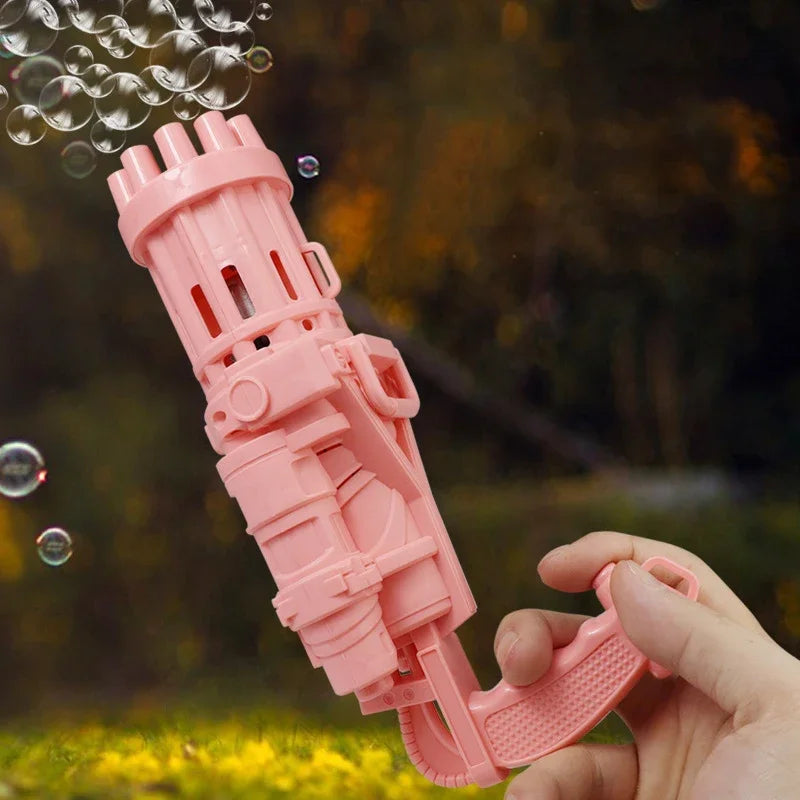 10 Hole Electric Gatling Bubble Gun for Children