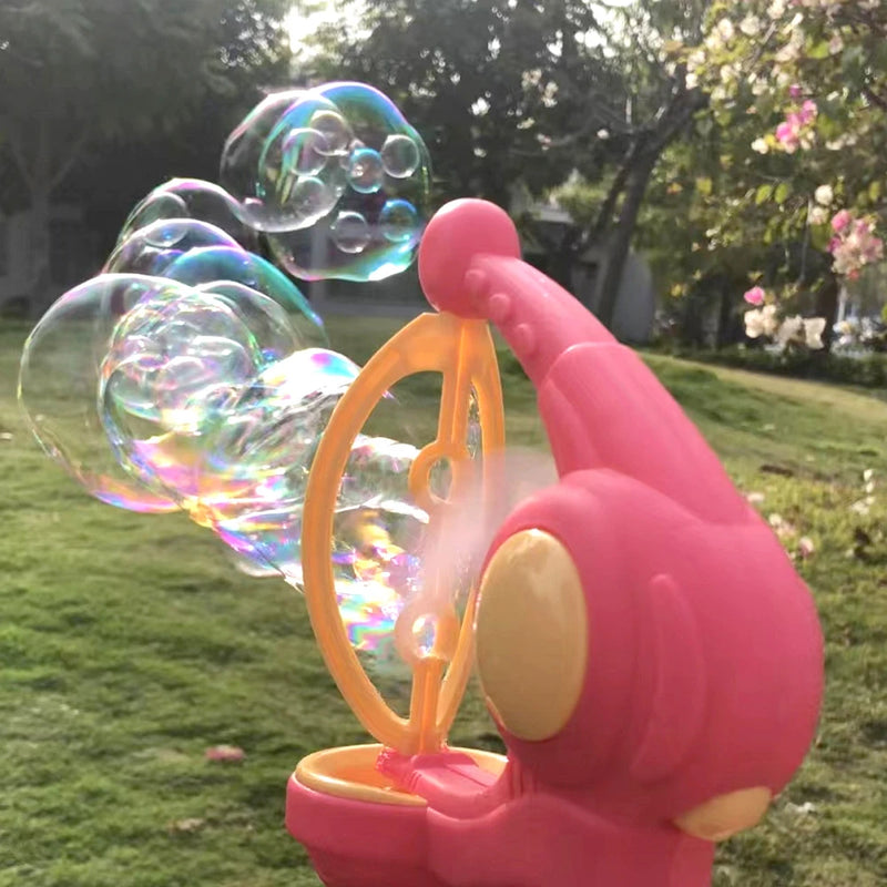 Blowing Bubbles Automatic Bubble Gun