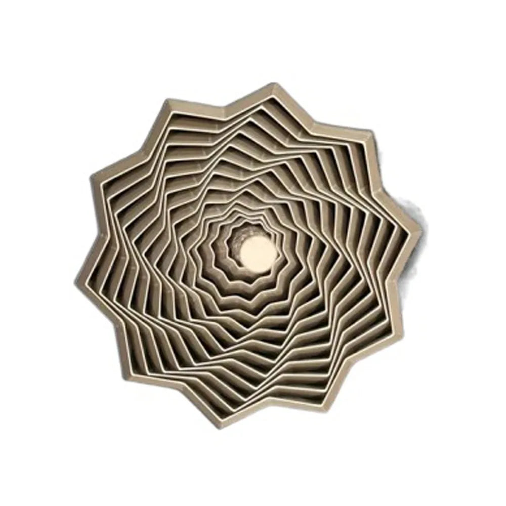 Fidget Star 3D Printed with Handles Fractal Fidget