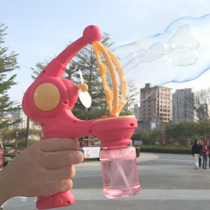 Blowing Bubbles Automatic Bubble Gun