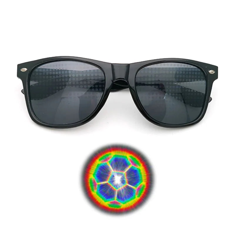 Fashion Diffractive Optical Shiny Star Glasses