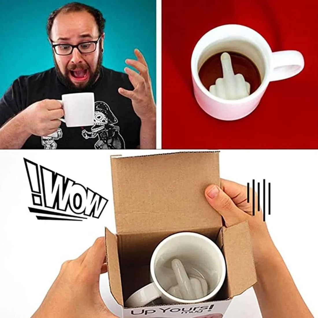 Middle Finger Cup Ceramic Mug
