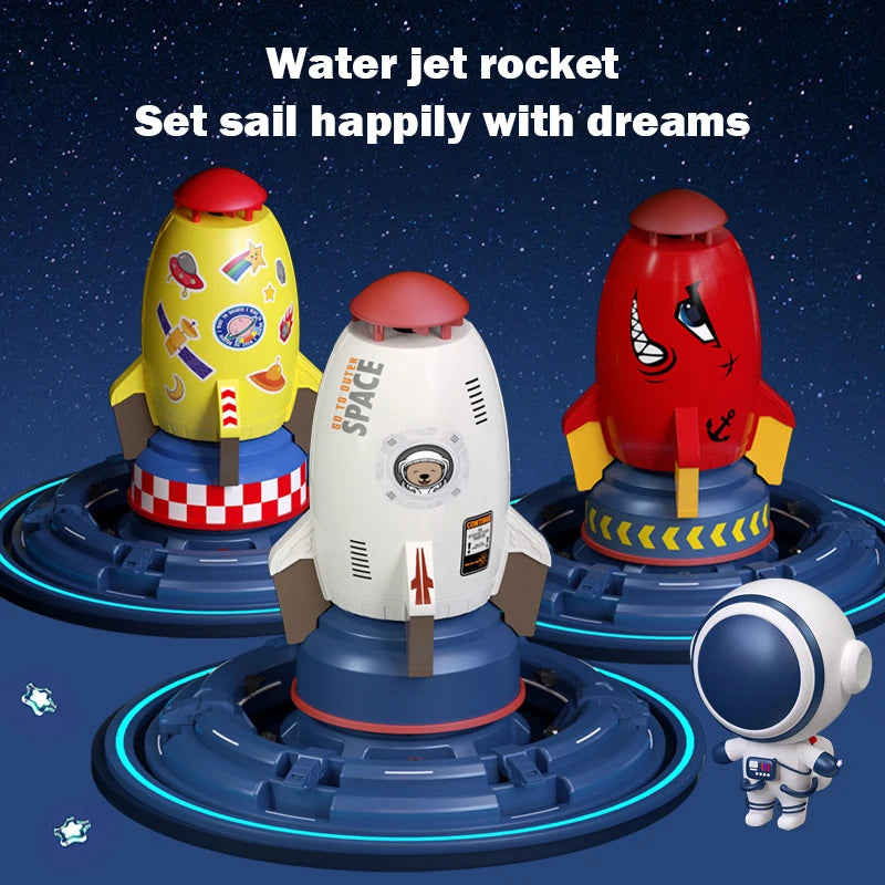 Flying JET Rocket Fountain Sprinkler Splashing Water Toy