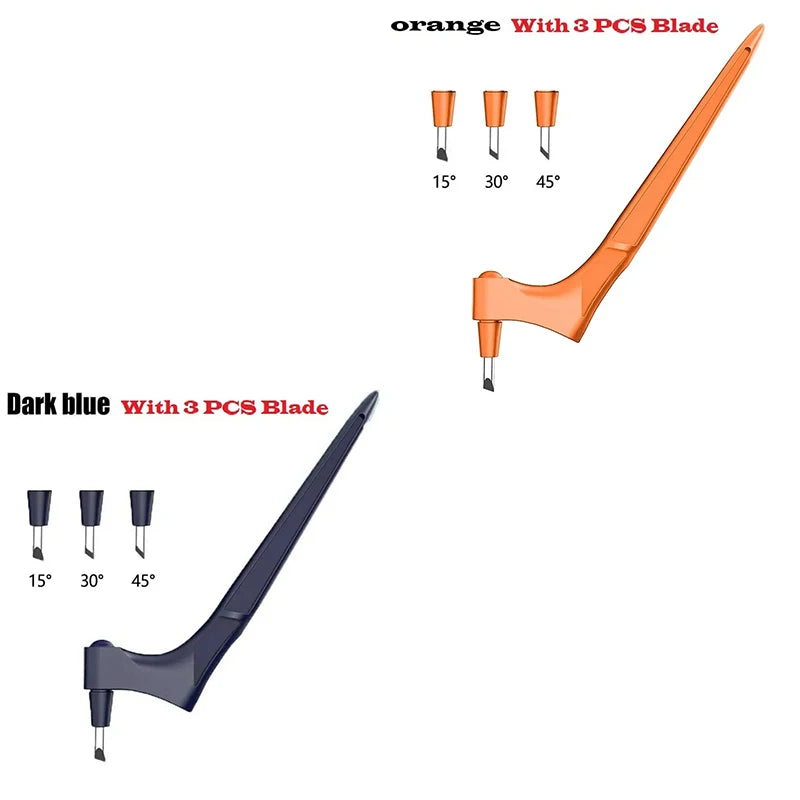 1Pc Craft Cutting Tools 3Pcs 360-Degree Rotating Carbon Steel Replacement Blade