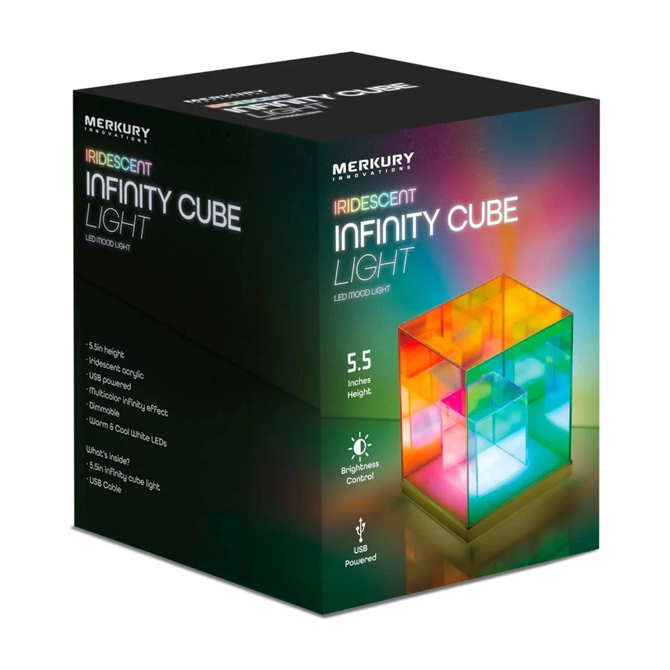Infinity Cube Light - 3D Lamp for gradient color