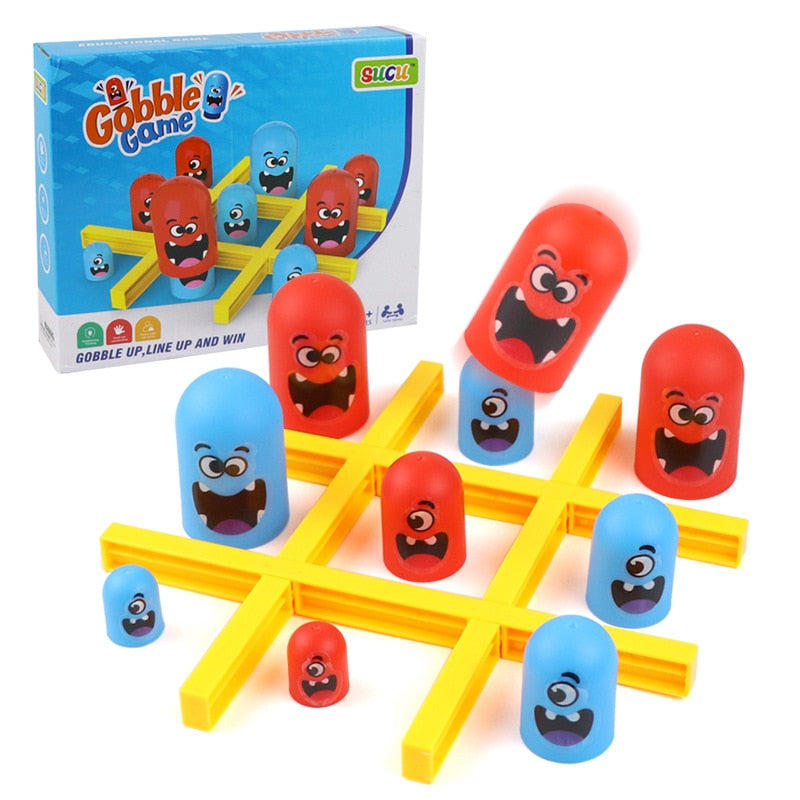 Tic Tac Toe Cartoon Board Game